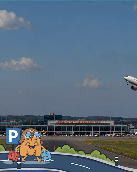 Parking M&M sécurisé à proximité de l'aéroport de Charleroi
