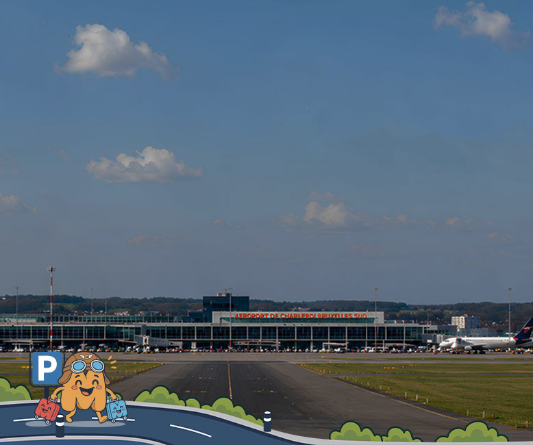 Parking M&M sécurisé à proximité de l'aéroport de Charleroi